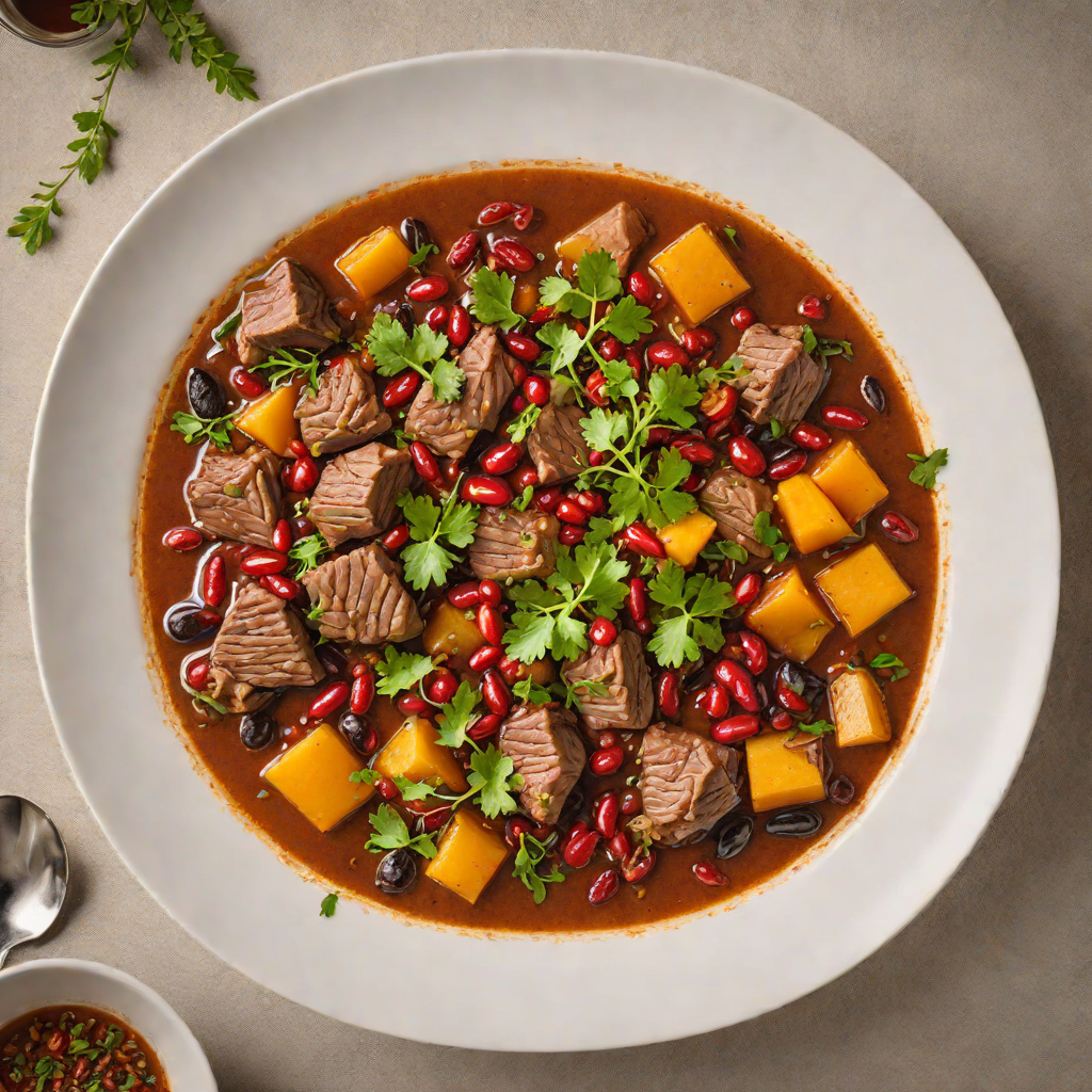 Slow-Cooked Lamb Stew with Sumac and Barberries