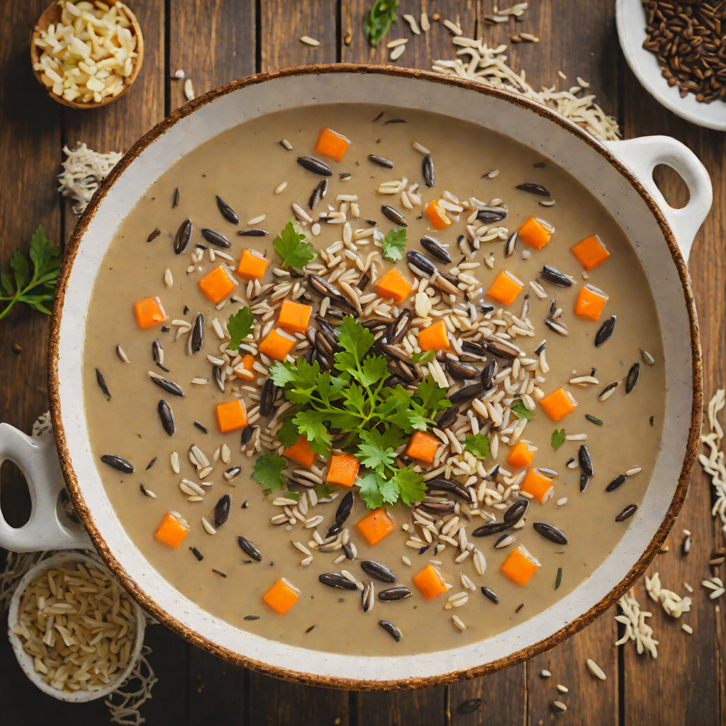 Rustic Eastern Upper Peninsula Wild Rice Soup
