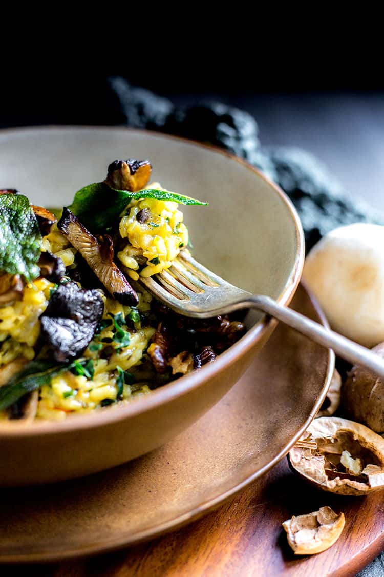 Slow-Simmered Mushroom & Sage Risotto