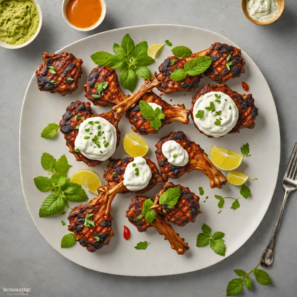 Maharaj Indian Grill-Inspired Tandoori Lamb Chops with Mint Yogurt Sauce