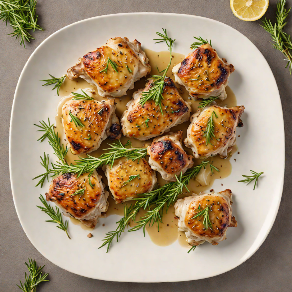 Pan-Seared Chicken Thighs with Garlic and Fresh Rosemary