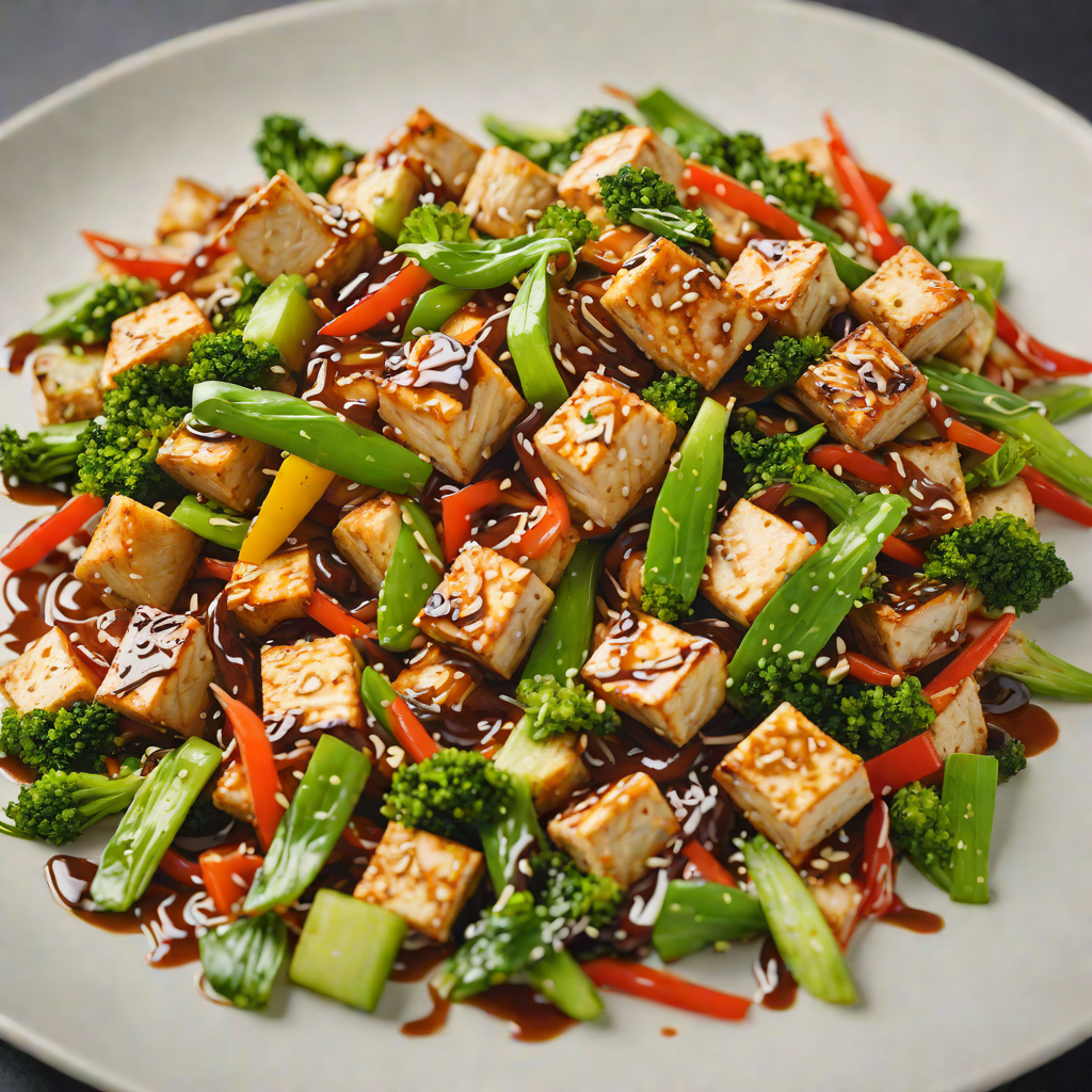 Vegetable Stir-Fry with Tofu and Sweet-Savory Teriyaki Sauce
