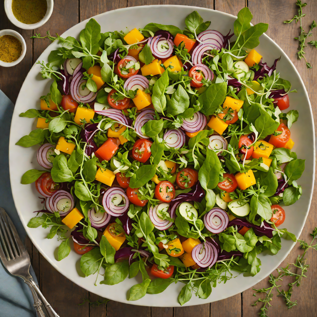 Rustic Vegetable and Herb Salad