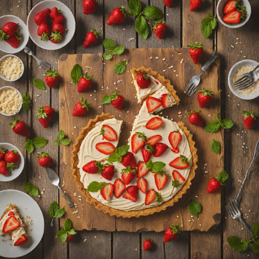Quick No-Bake Strawberry Cream Cheese Tart