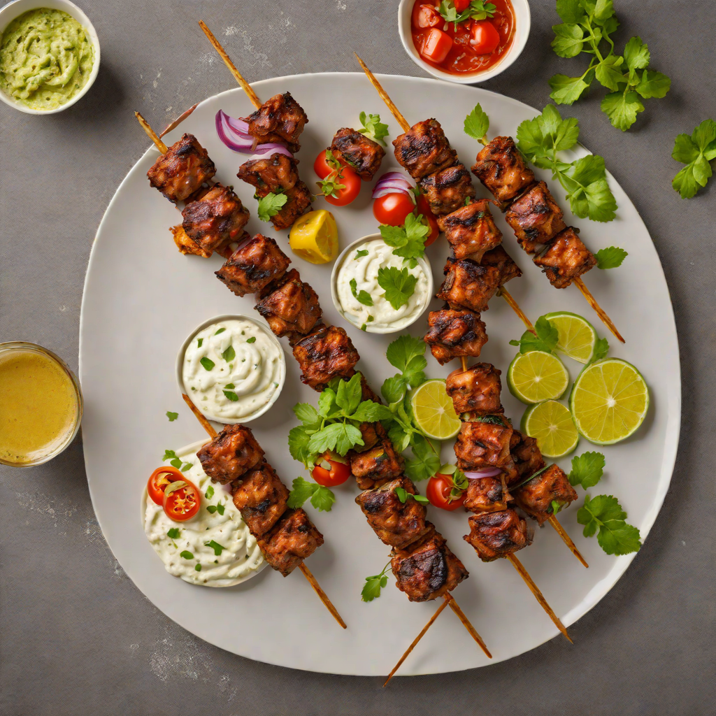 Maharaj Indian Grill-Inspired Tandoori Lamb Kebabs with Mint Yogurt Sauce