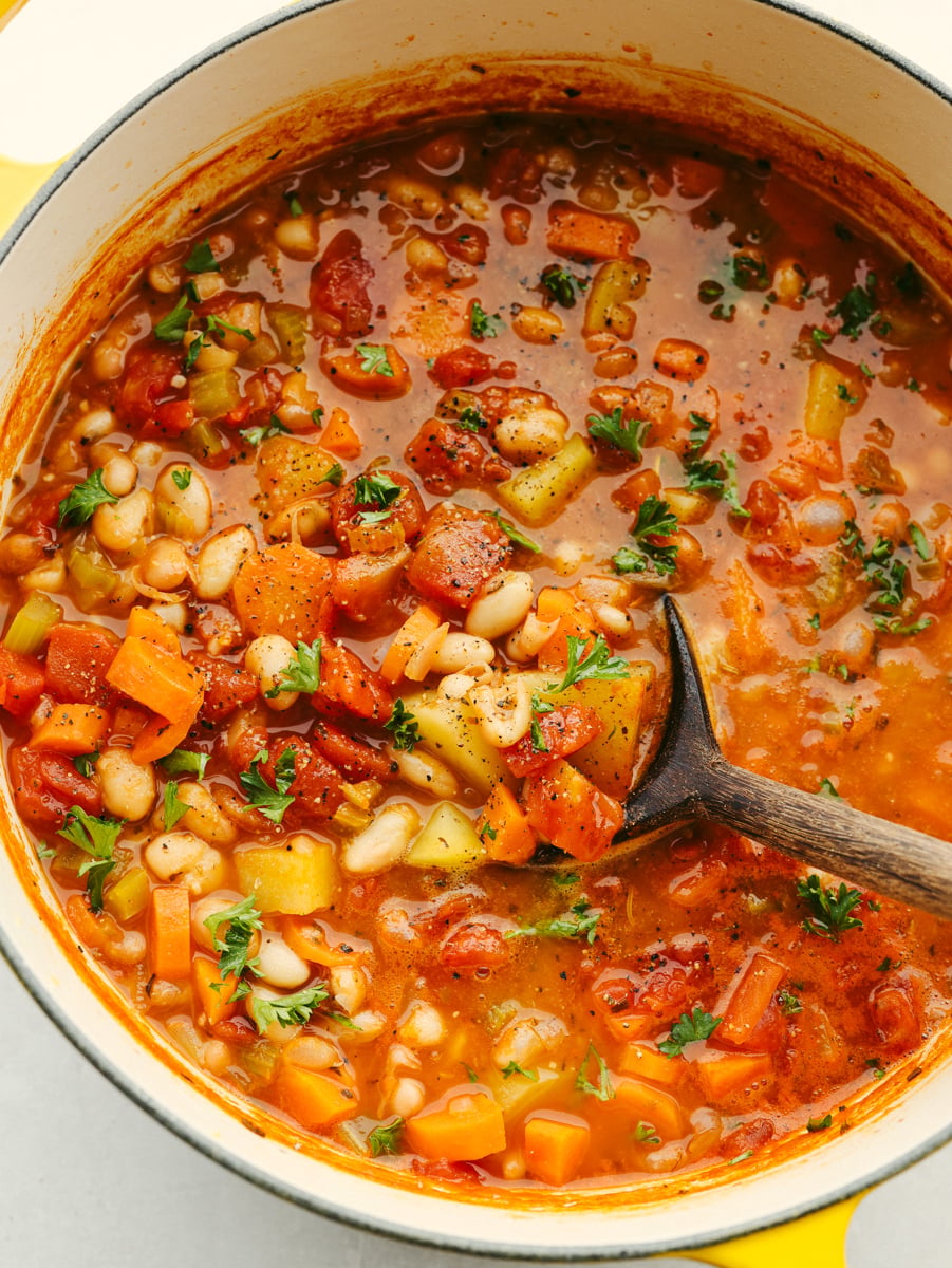 Slow-Simmered Vegetable & Bean Stew