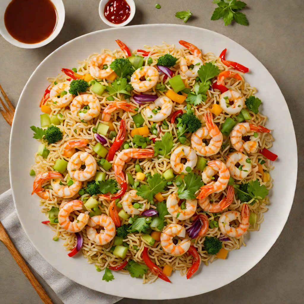 Shanghainese Stir-Fried Rice Cakes with Shrimp and Vegetables