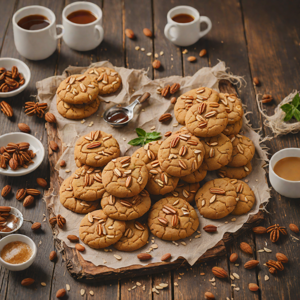Coffee-Spiced Ethiopian Honey Almond Cookies