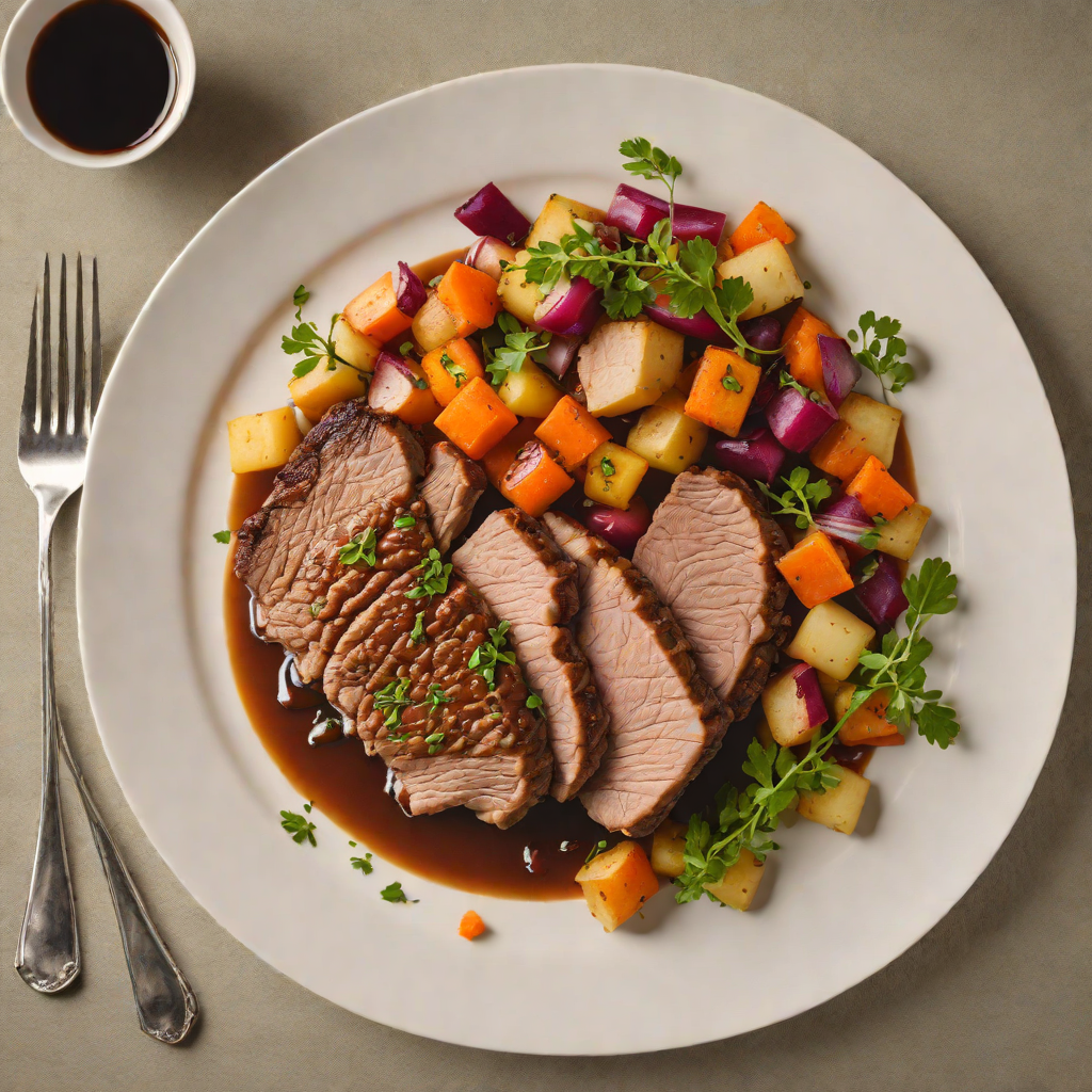 Maple-Braised Pork Shoulder with Root Vegetables