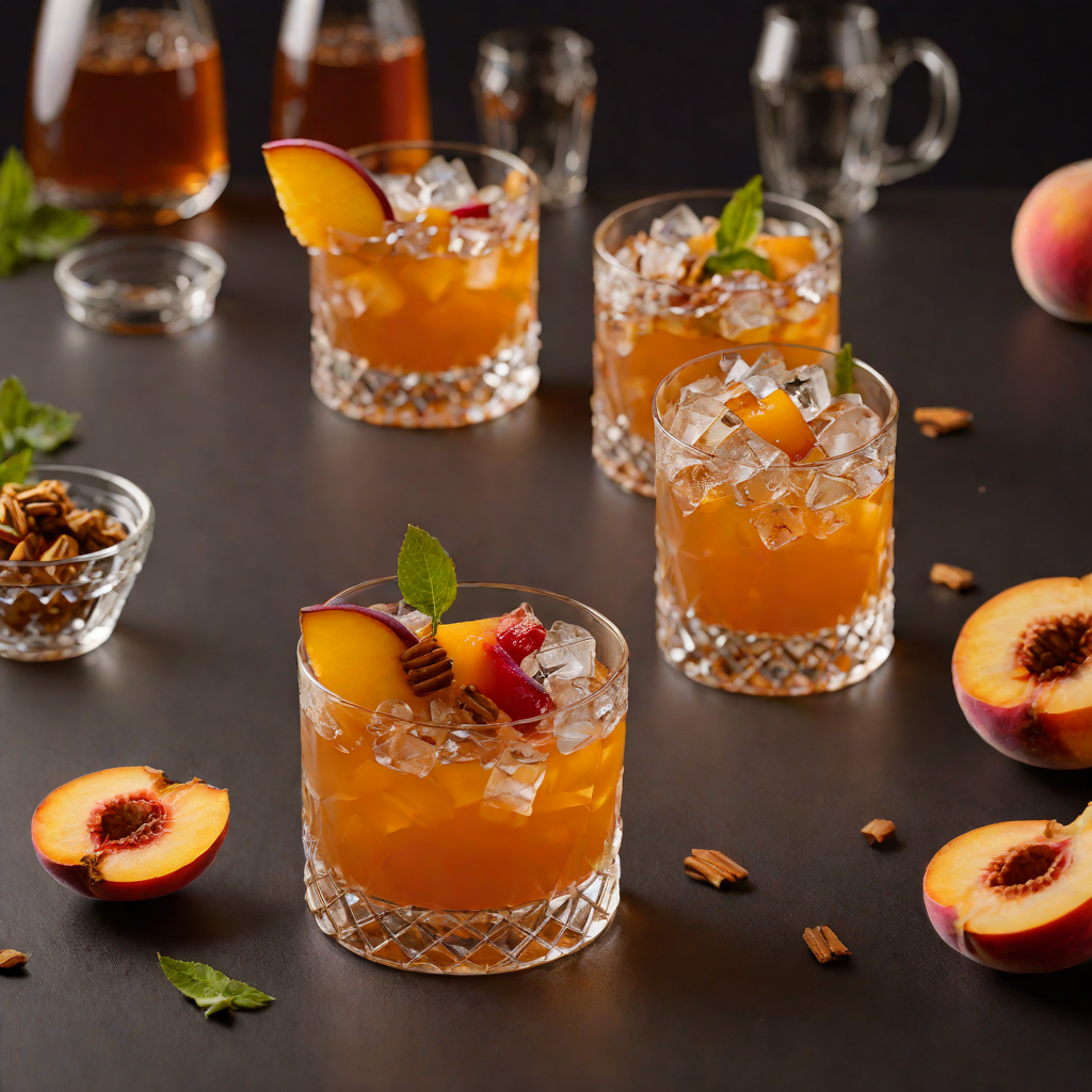 Maple Bourbon Peach Old Fashioned Cocktail