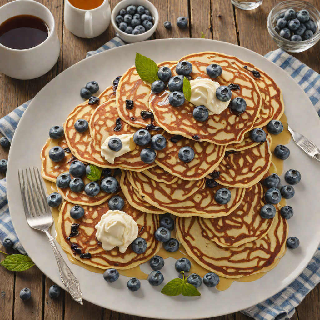 Eau Claire-Inspired Rustic Blueberry Pancakes