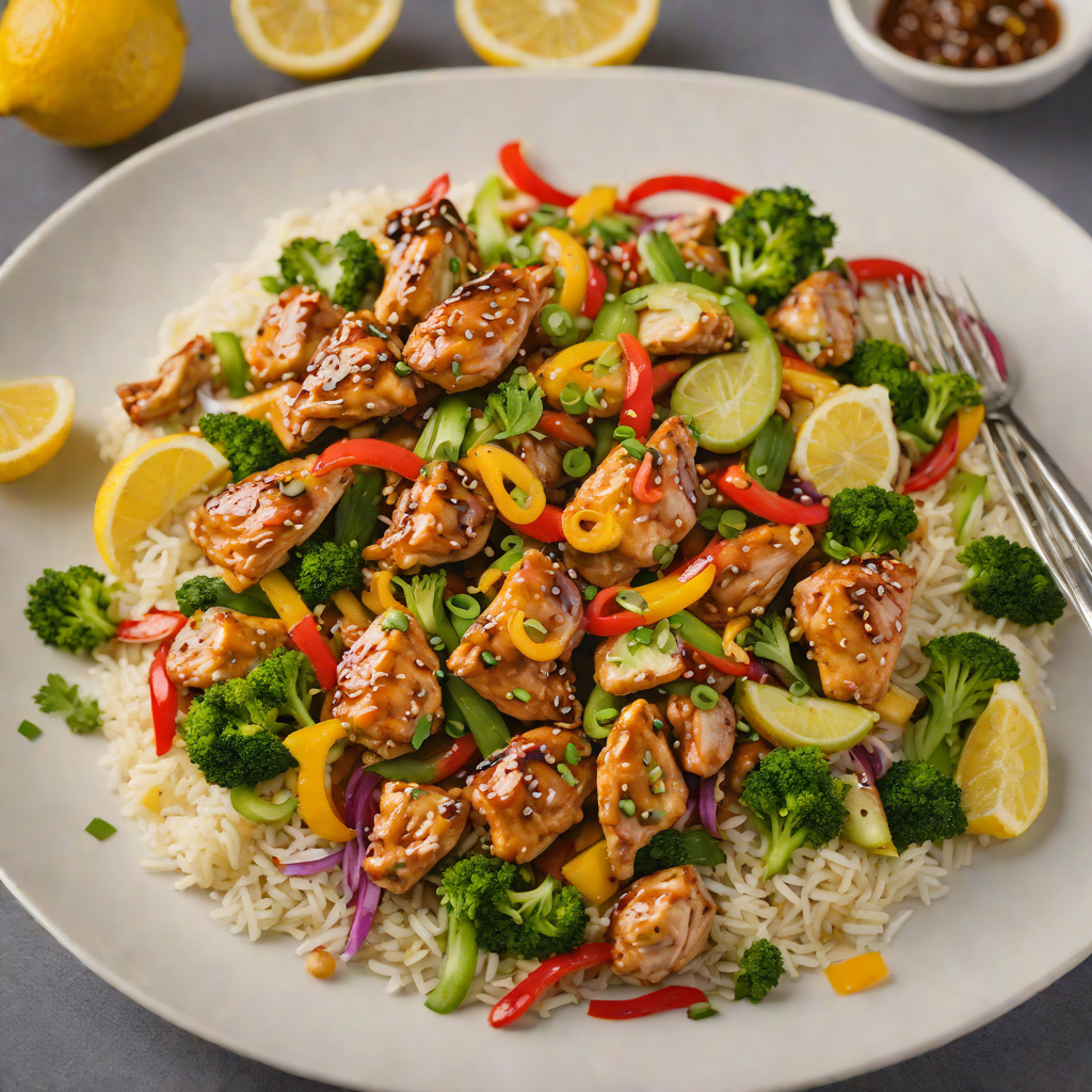 Interactive Lemon-Ginger Glazed Chicken Stir Fry