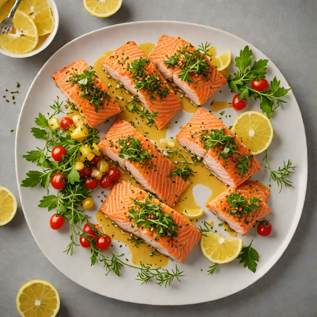 Baked Mediterranean Herb-Crusted Salmon Fillets