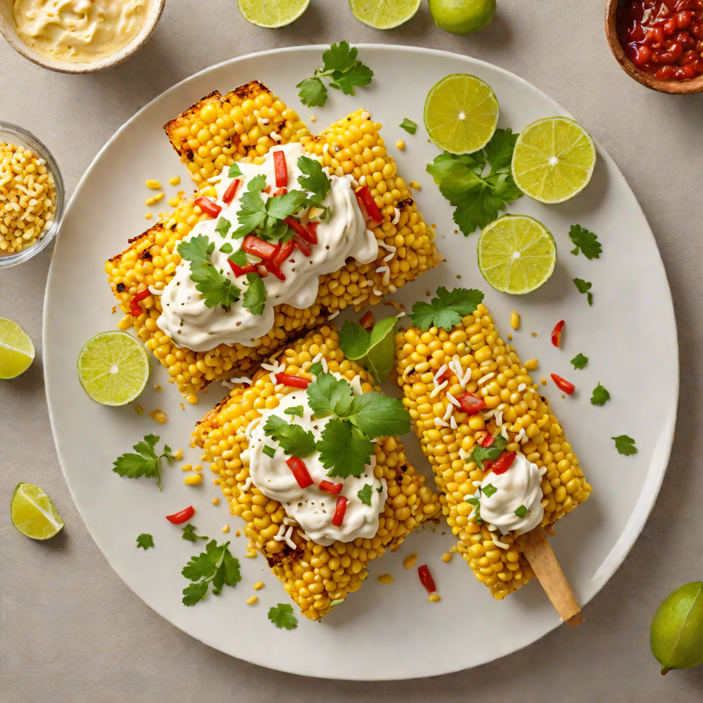 Grilled Street-Style Mexican Elote with Chili-Lime Mayo
