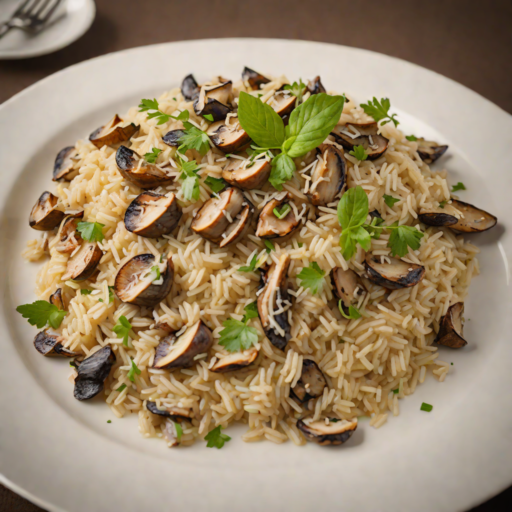 Ella’s Italian Pub Rustic Mushroom Risotto with Parmesan