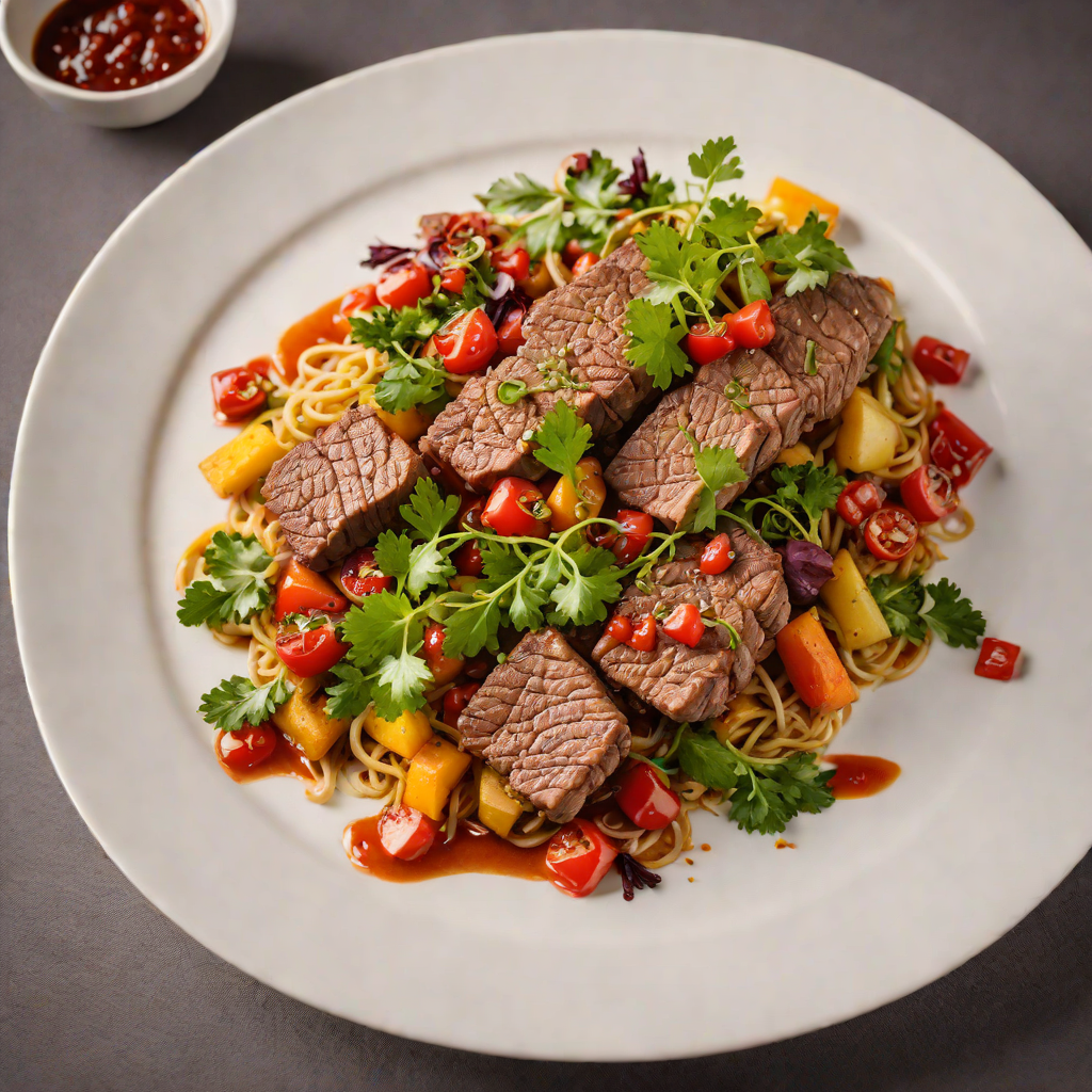 Kangaroo Fillet Stir-Fry with Bush Tomato Chutney