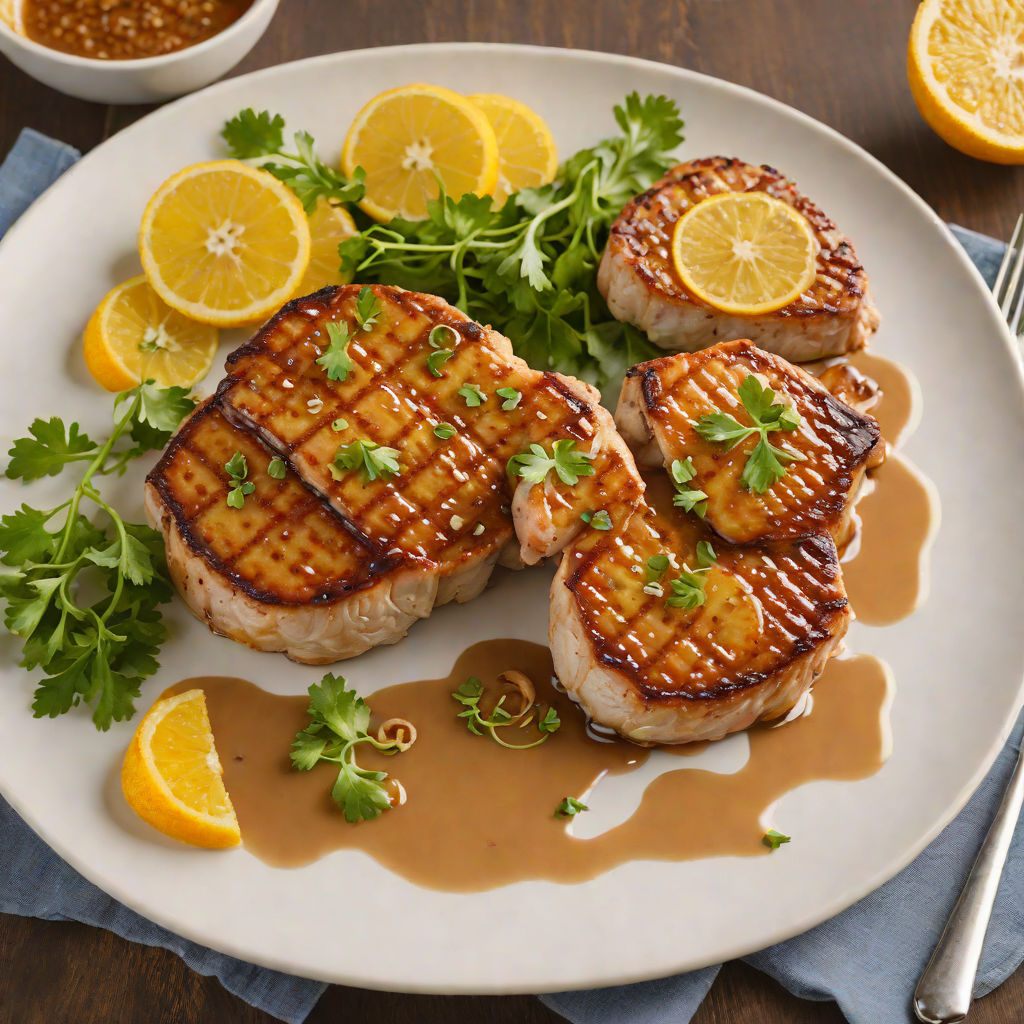 Pan-Seared Pork Chops with Ginger Citrus Glaze