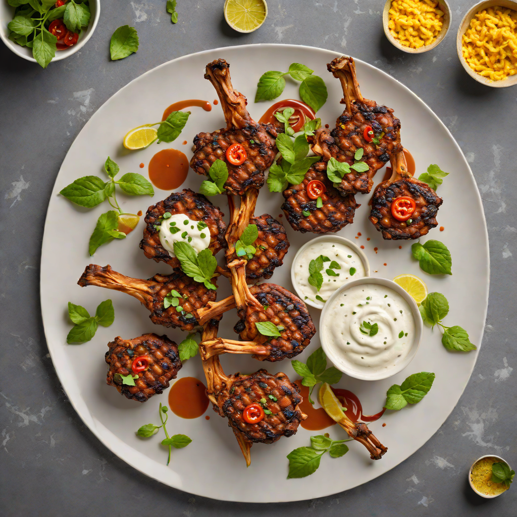 Maharaj Indian Grill-Inspired Tandoori Lamb Chops with Mint Yogurt
