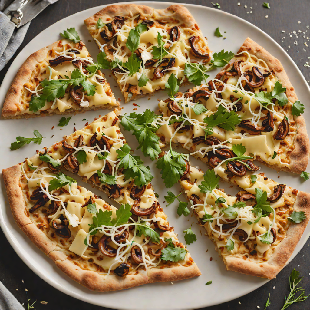 Rustic Rye and Cheese Flatbread with Caramelized Onions