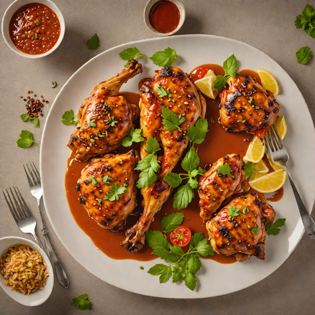 Grilled Peri-Peri Chicken with Spiced Paprika Sauce