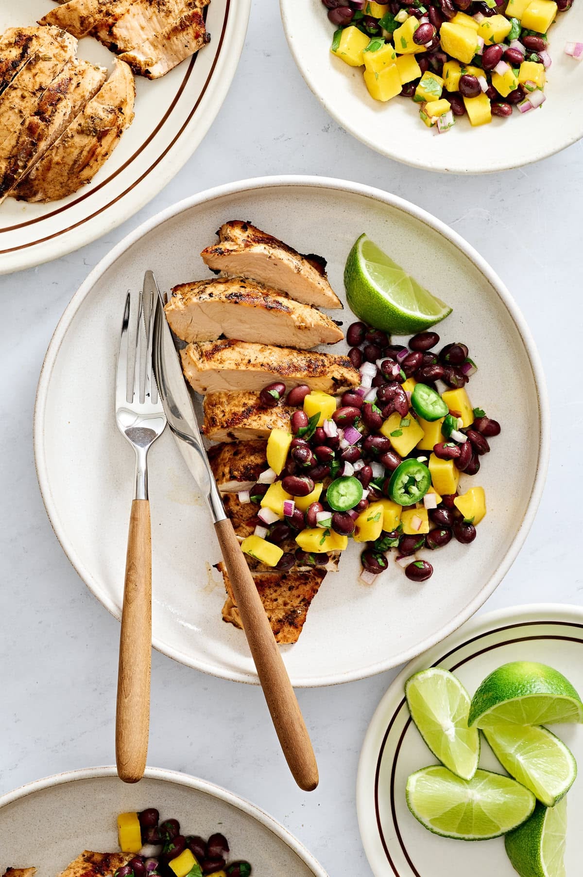 Sautéed Chicken with Mango and Black Bean Salsa
