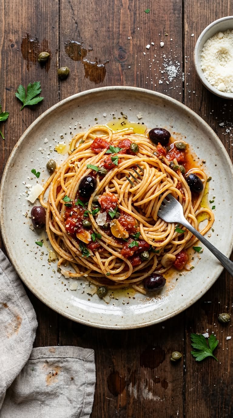 Mangia Napoli Style Spaghetti alla Puttanesca