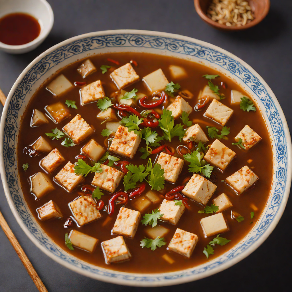 Sichuan-Style Hot and Sour Soup with Tofu