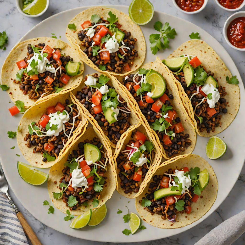 Arcade-Inspired Spicy Black Bean Tacos