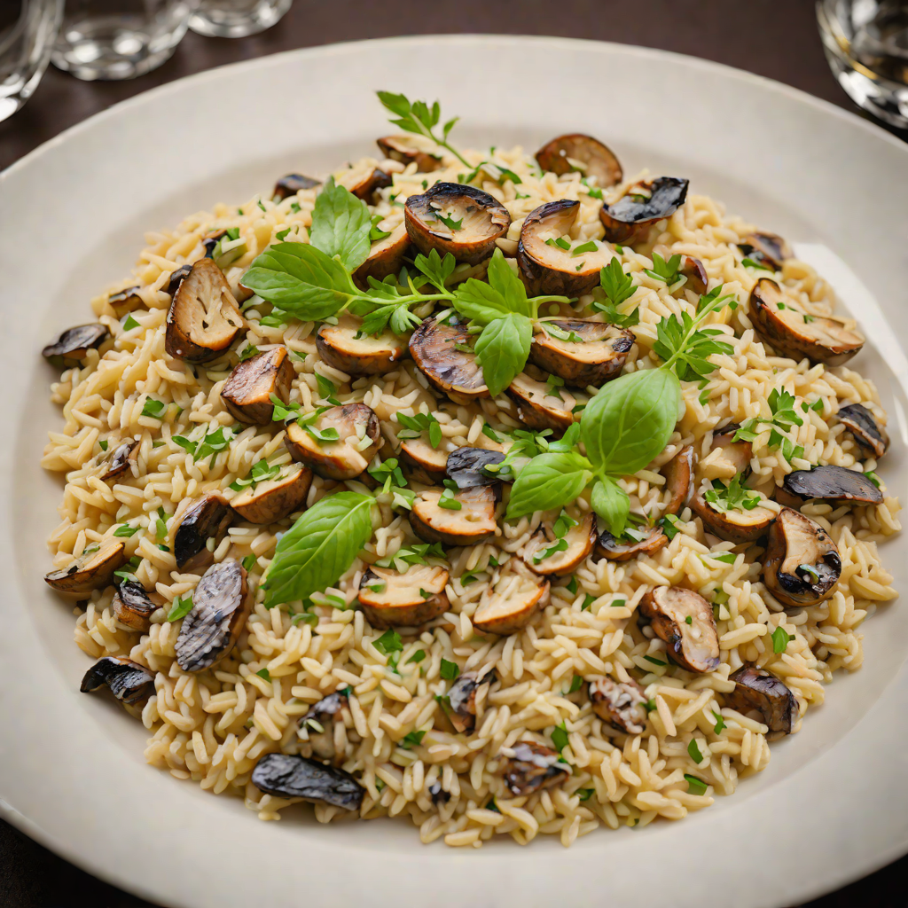 Ella's Italian Pub Creamy Mushroom Risotto with White Wine