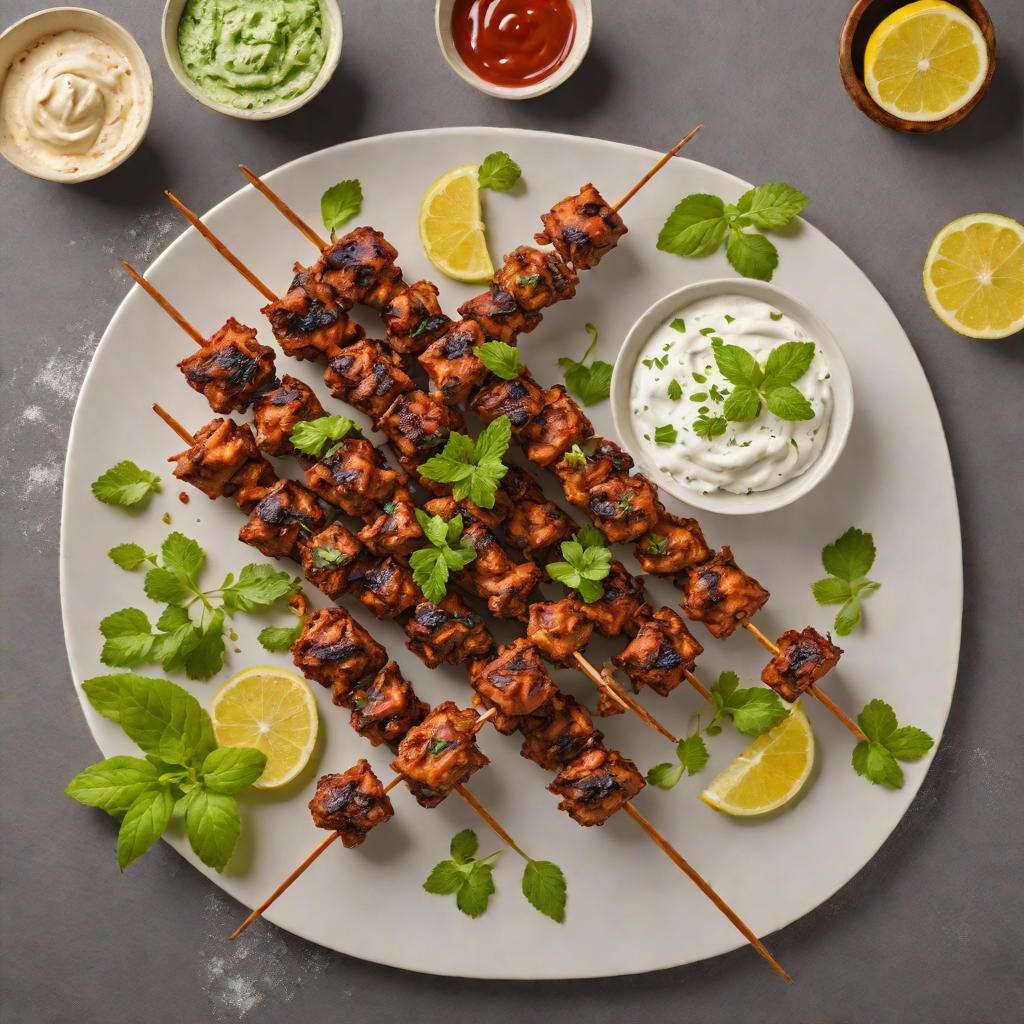 Maharaj Indian Grill-Inspired Tandoori Lamb Skewers with Mint Yogurt