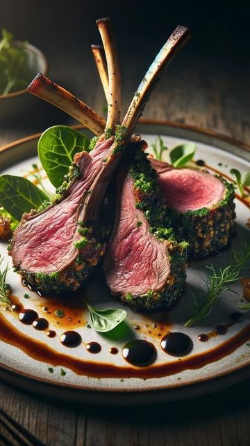 Macadamia-Crusted Lamb Chops with Davidson's Plum Reduction