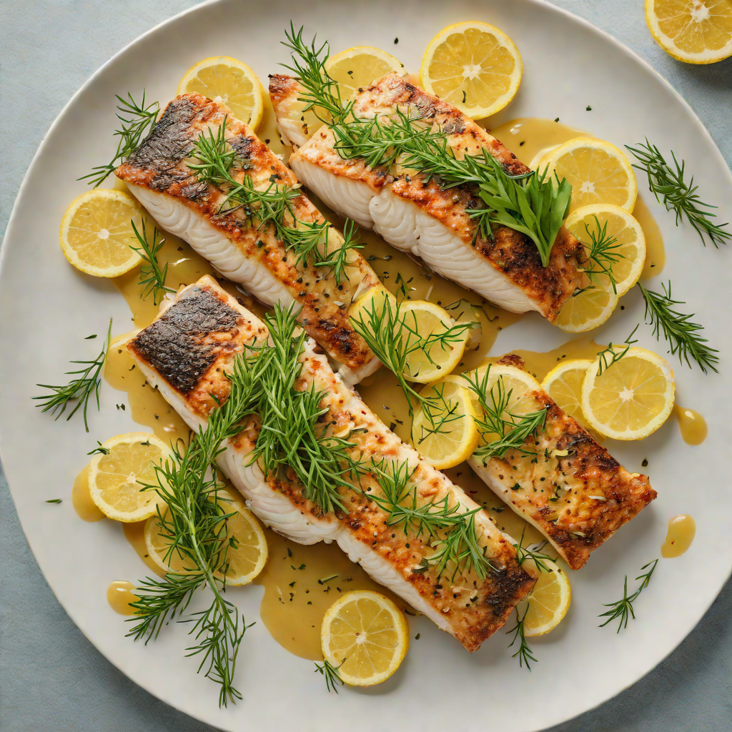 Barramundi Fillets Pan-Seared with Lemon Myrtle and Dill