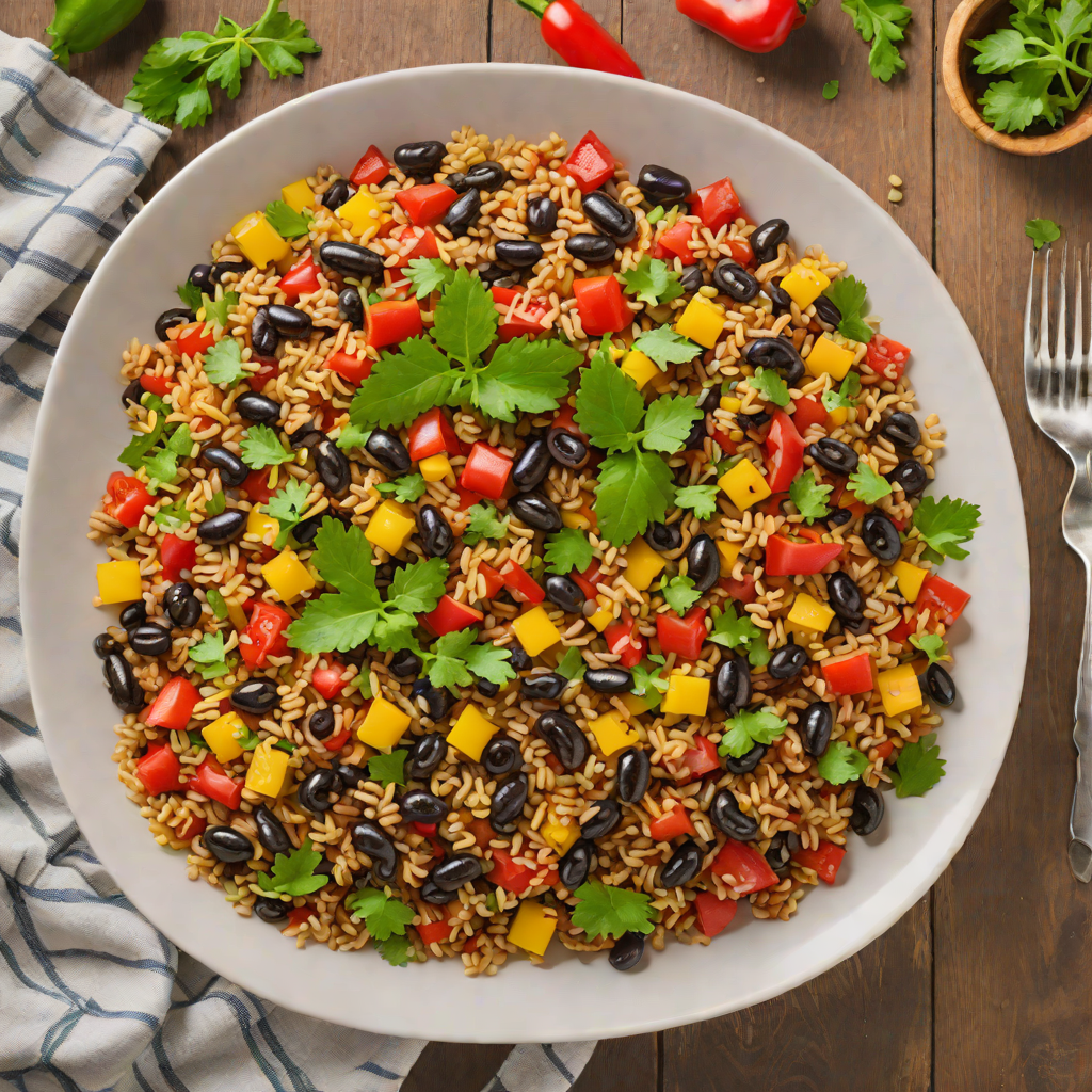 One-Pot Mexican Quinoa with Black Beans and Roasted Peppers