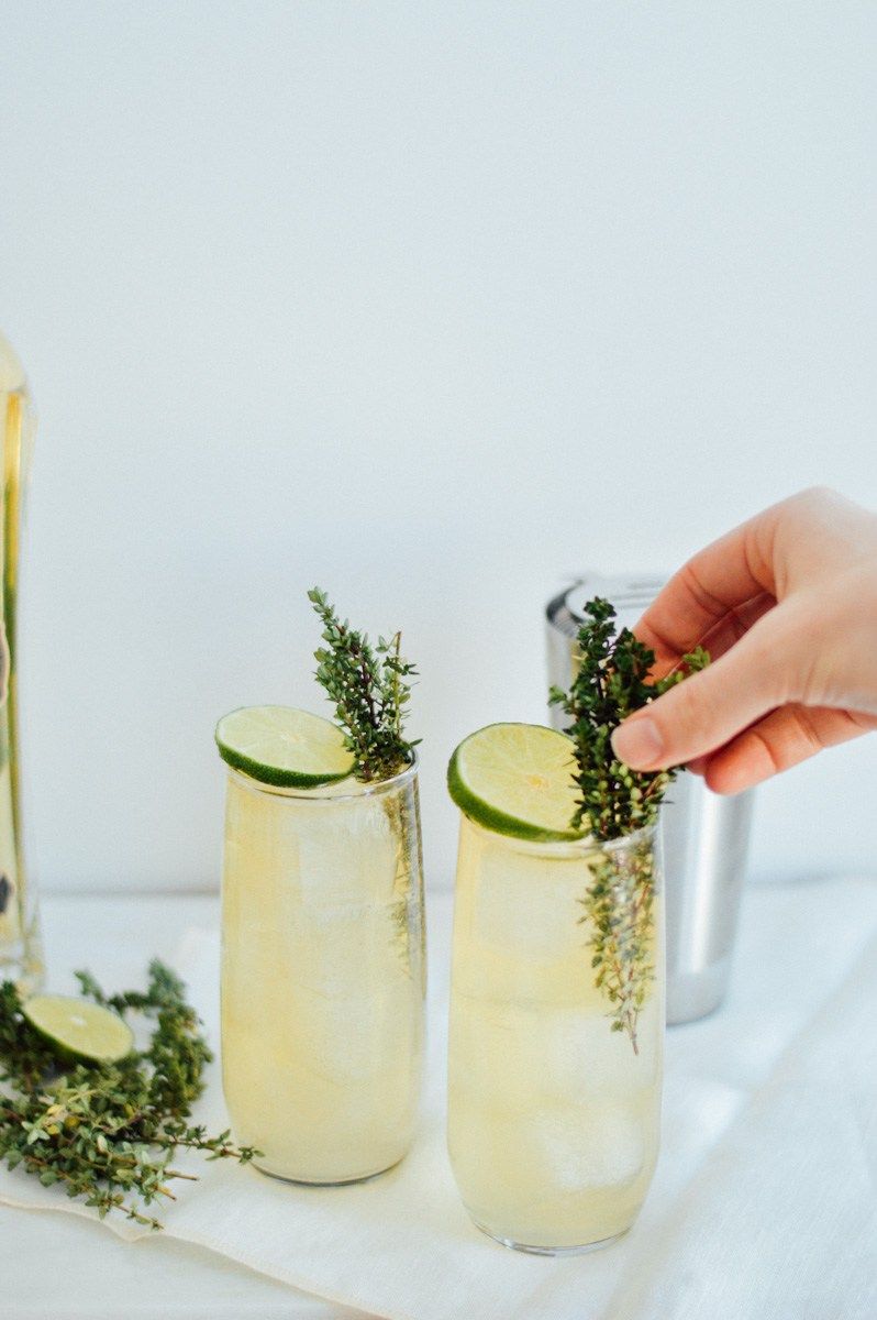 Ginger-Lime Sparkler with Elderflower