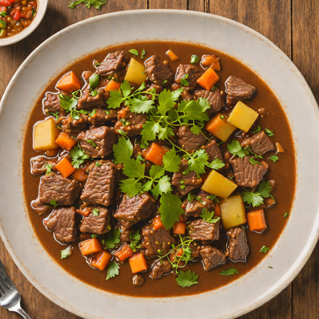 Slow Simmered Malagasy Beef Stew with Ginger and Tamarind