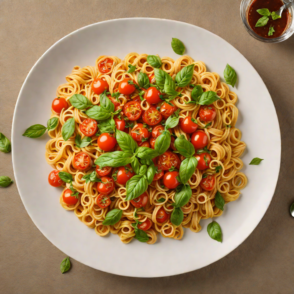 Vodka-Infused Spicy Tomato Pasta with Basil
