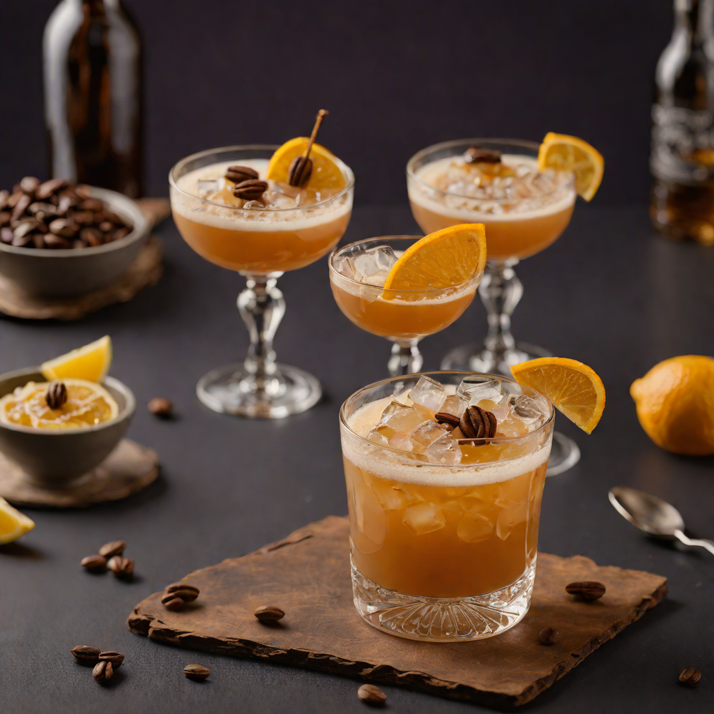 Coffee-Infused Amaretto Sour