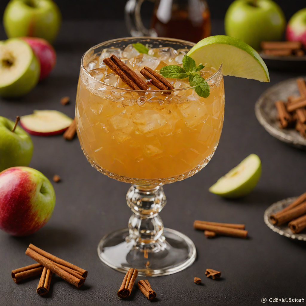 Cinnamon-Spiced Apple Bourbon Sour