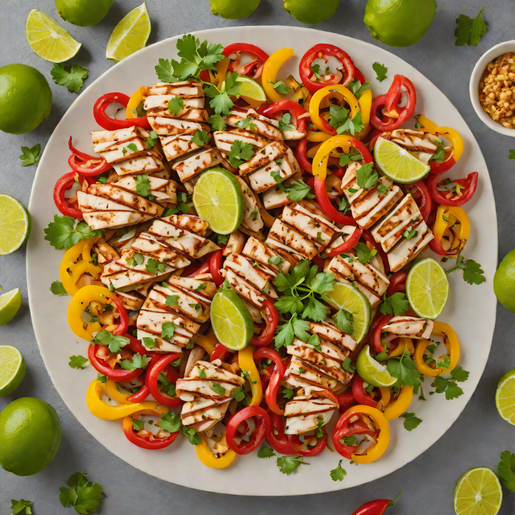 Tequila-Lime Marinated Chicken Fajitas with Bell Peppers