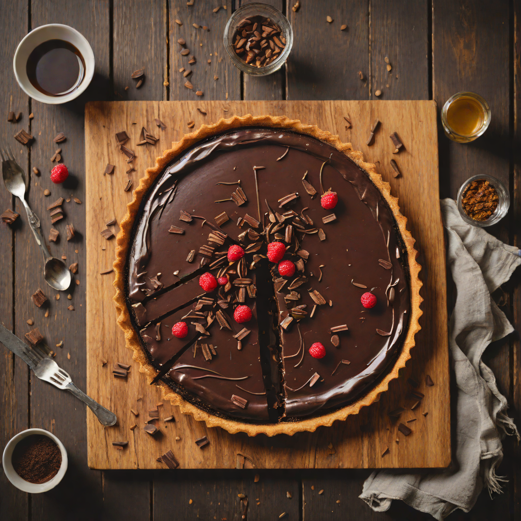 Whiskey-Spiced Chocolate Ganache Tart