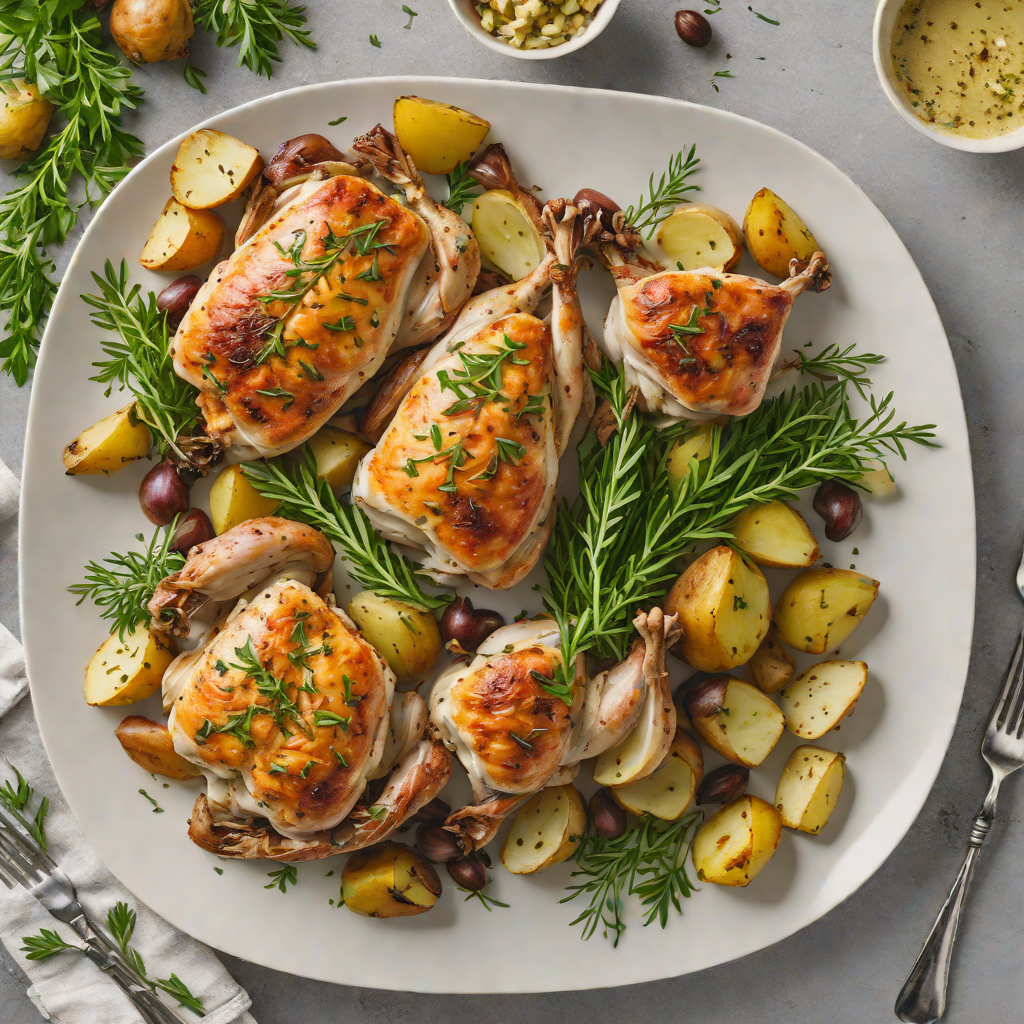Sheet Pan Herb-Roasted Chicken with Artichokes and Potatoes