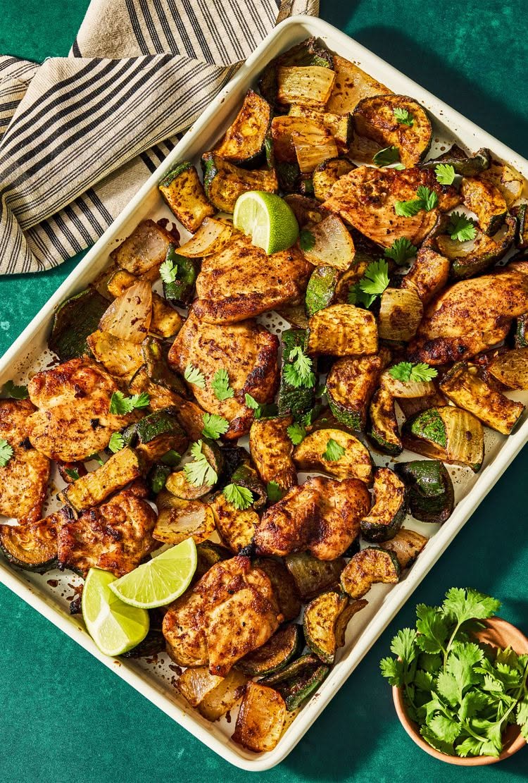 Sheet Pan Cilantro-Lime Chicken with Black Beans