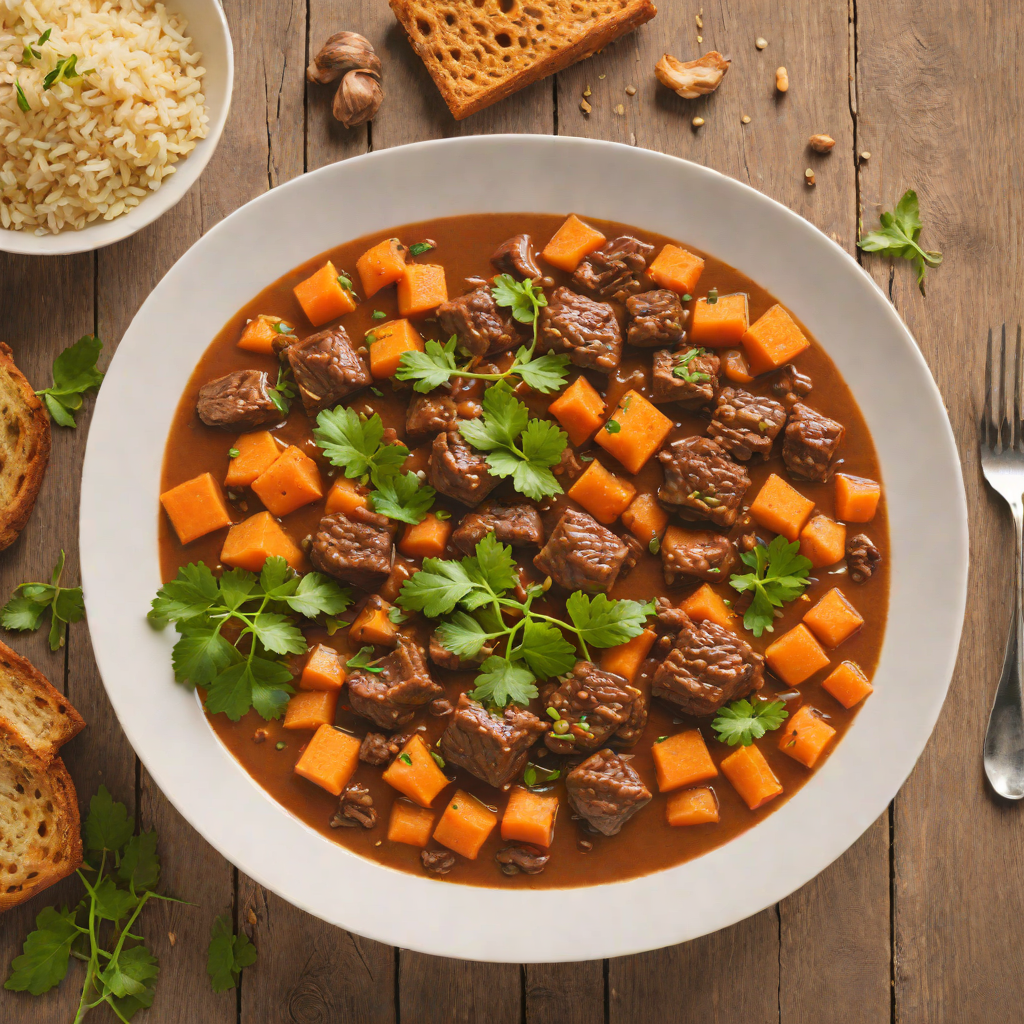 Slow-Cooked Tanzanian Beef Stew with Sweet Potatoes