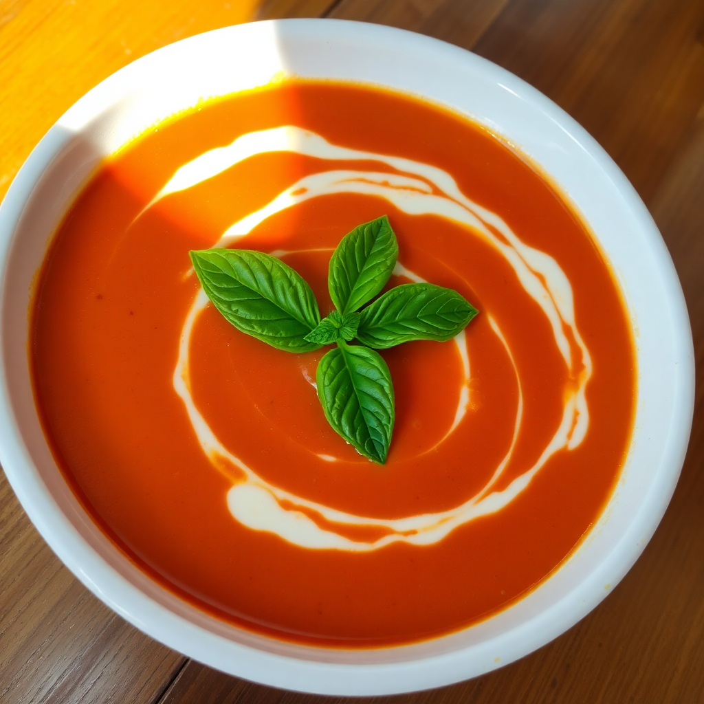 One-Pan Creamy Tomato Basil Soup