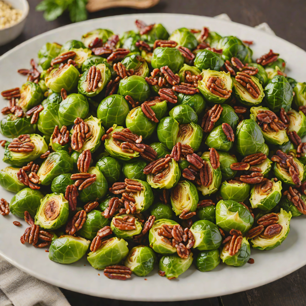 Maple-Glazed Brussels Sprouts with Bacon and Toasted Pecans