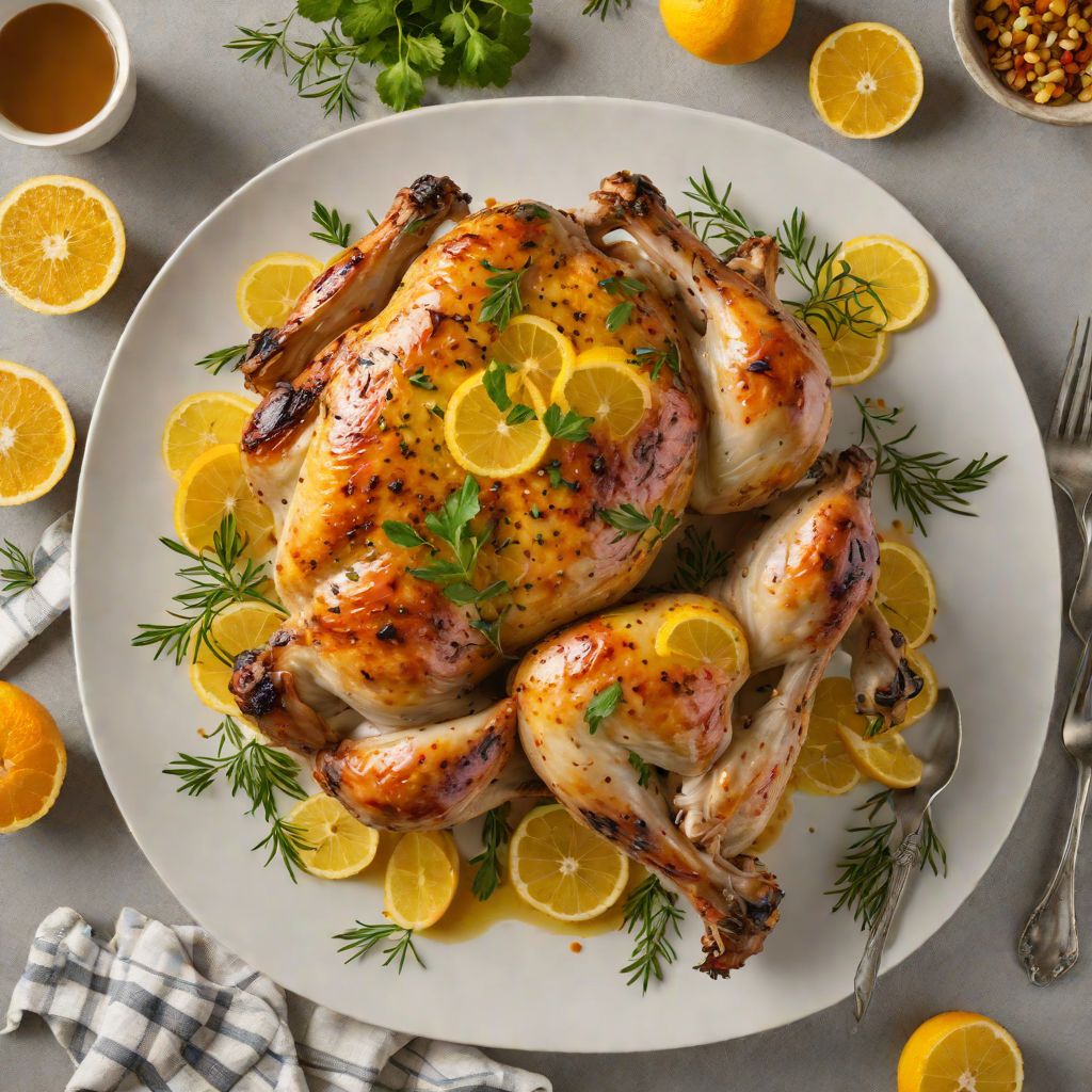 Slow-Roasted Herb Chicken with Healing Citrus Glaze