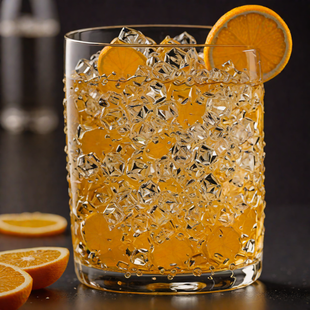 Tonic Water and Bourbon Highball with Orange Twist