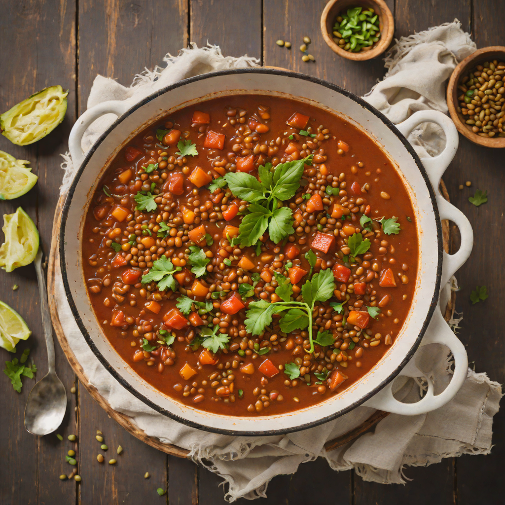 One-Pot Spicy Tomato and Lentil Stew