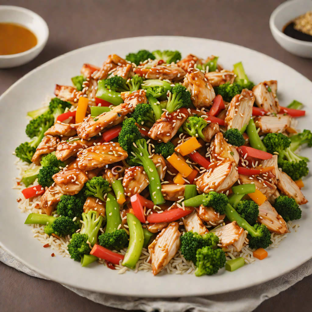 Chicken and Vegetable Stir-Fry with Honey-Soy Glaze