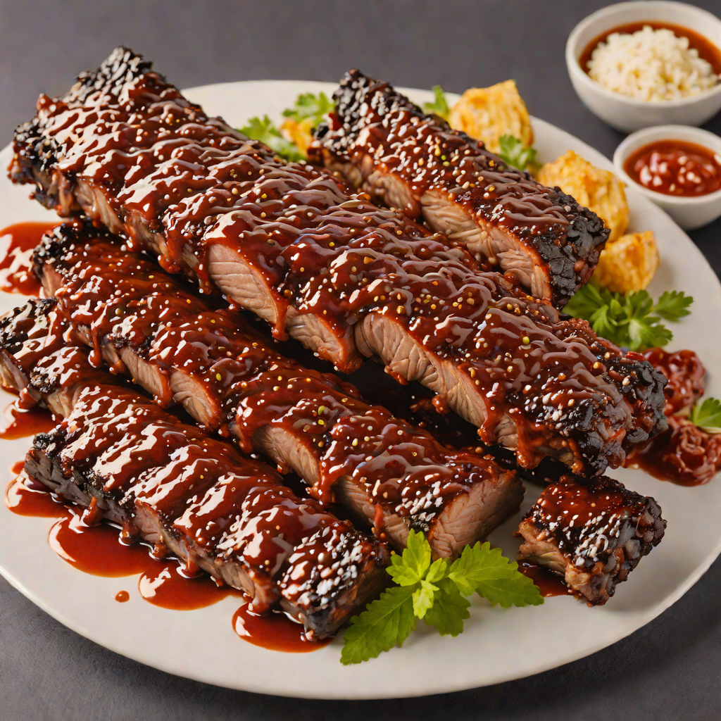 Slow-Smoked St. Louis Style Ribs with Sweet and Spicy Glaze